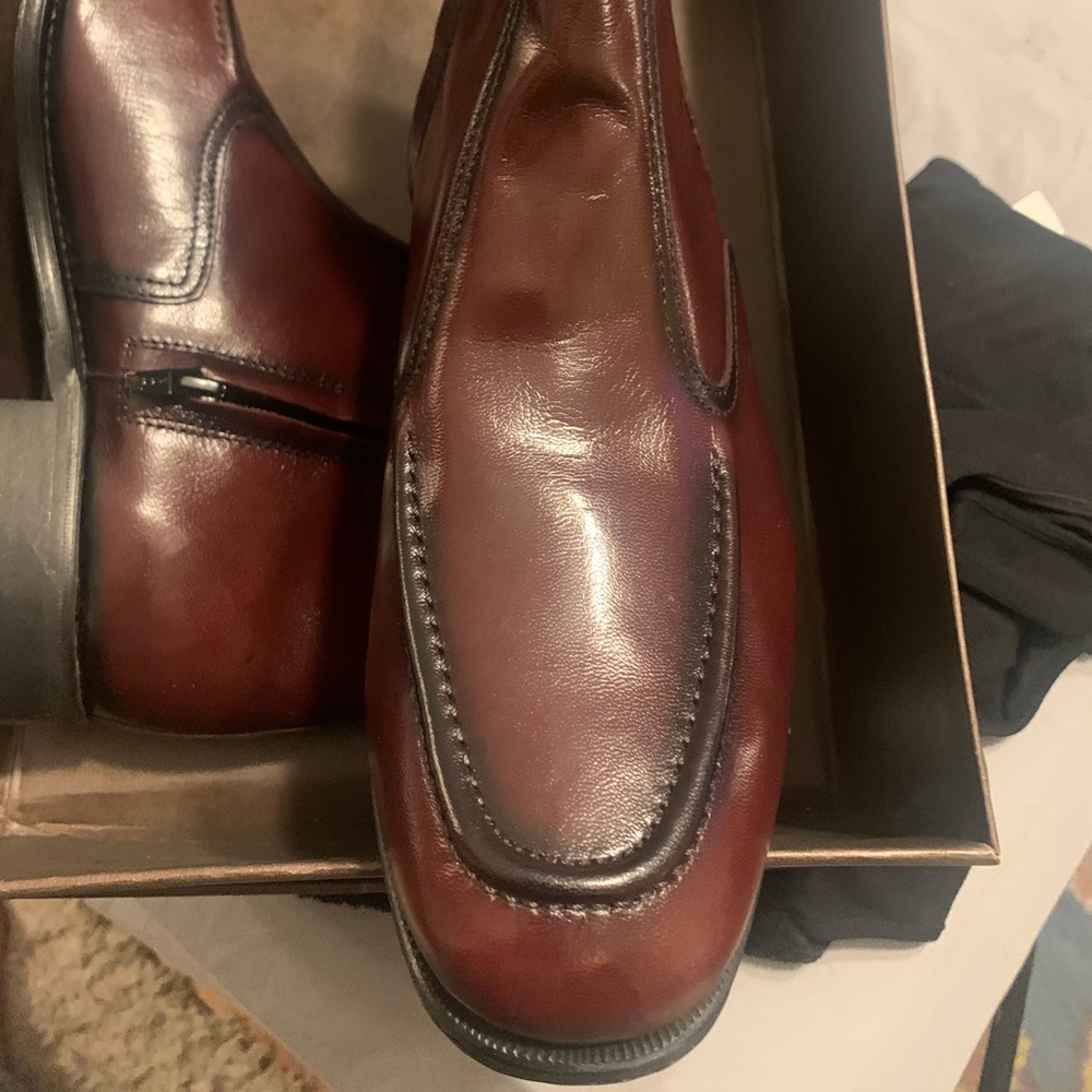 Men’s dress Brown  leather half boots from Florsheim new in box